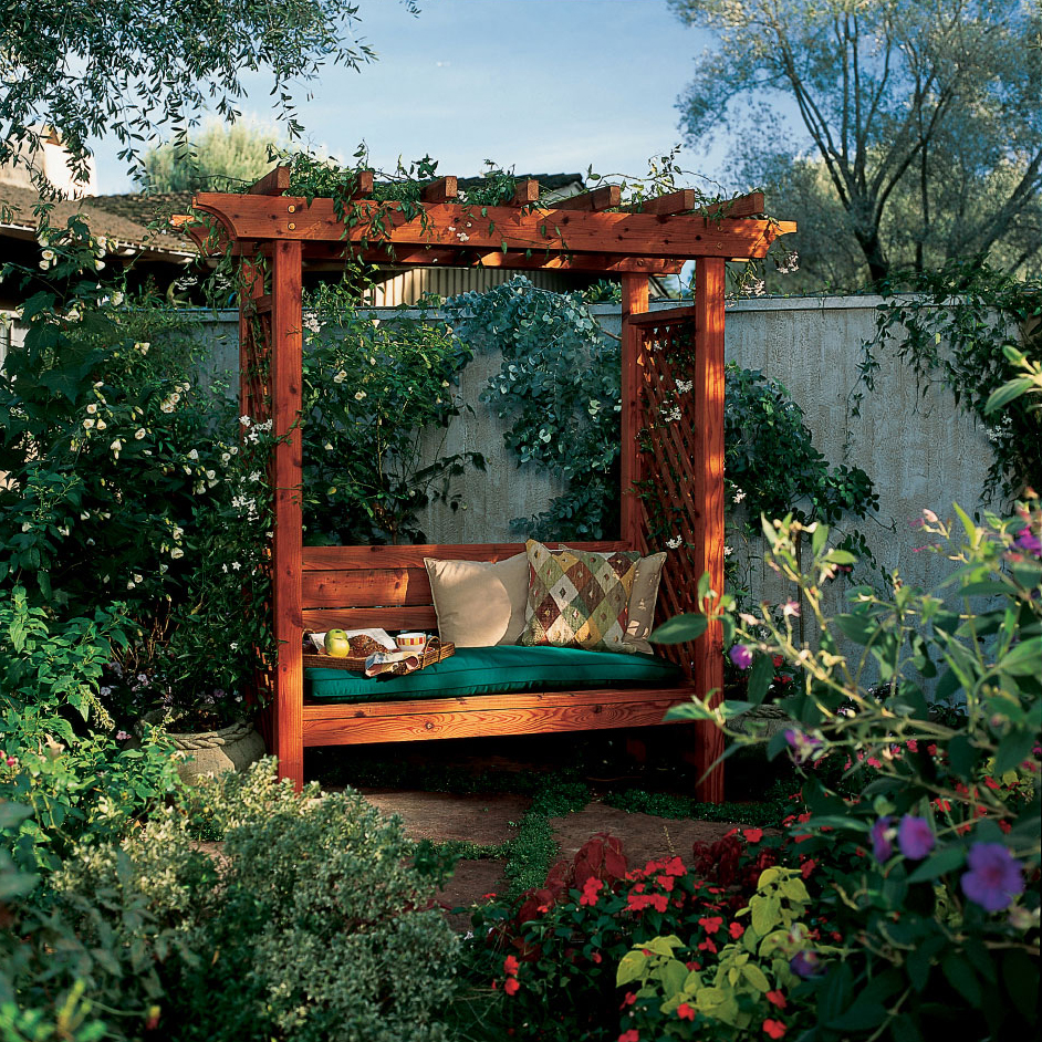 Bench Garden Arch
