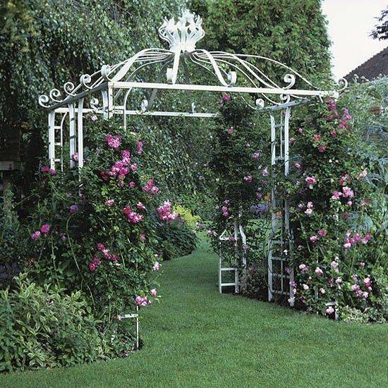 15 White Metal Garden Arch Ideas For This Year SharonSable