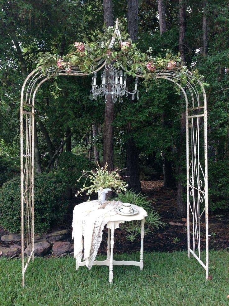 White Metal Garden Arch Homevibe Garden Arches