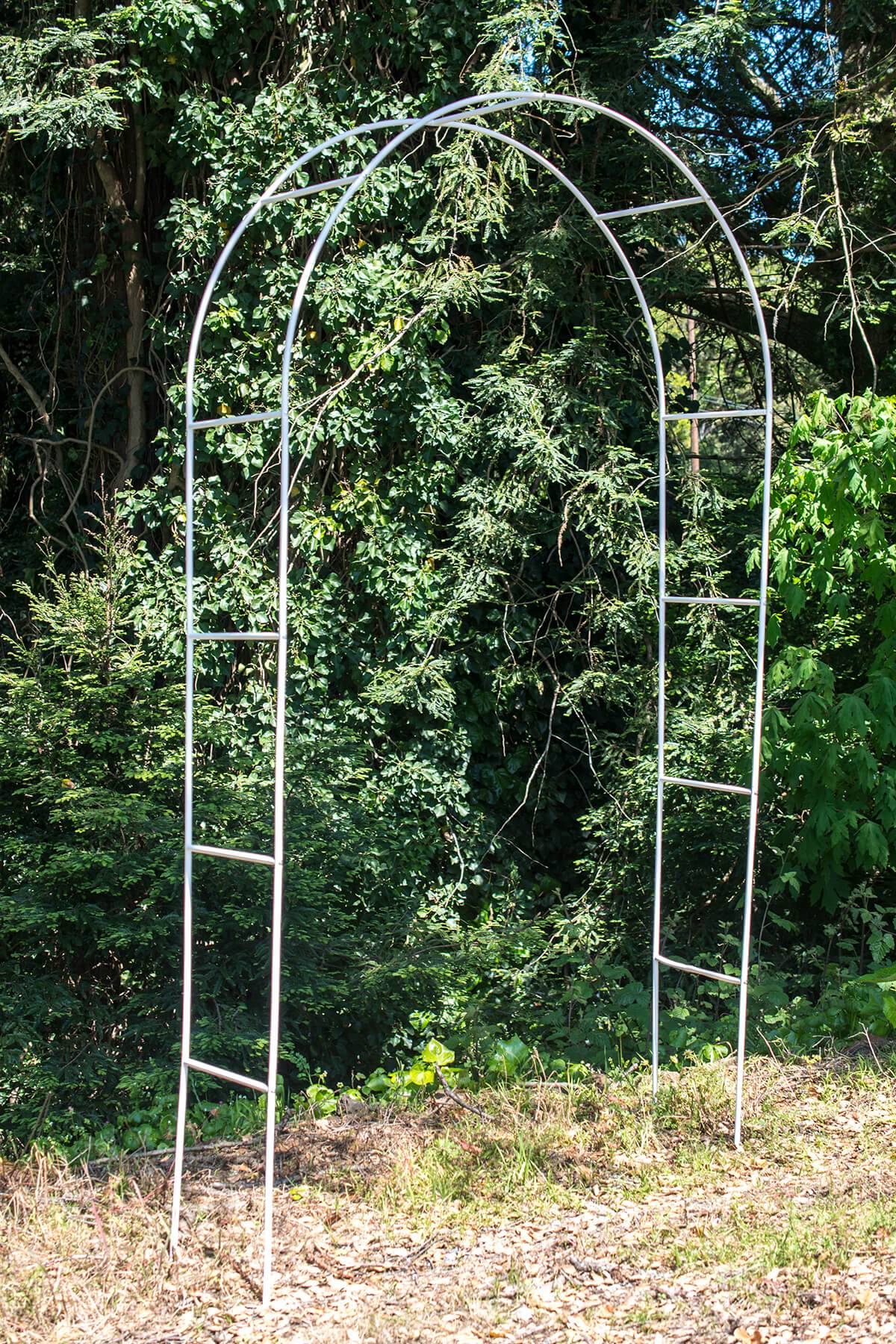 White Vinyl Arbor Arch Outdoor Decorations
