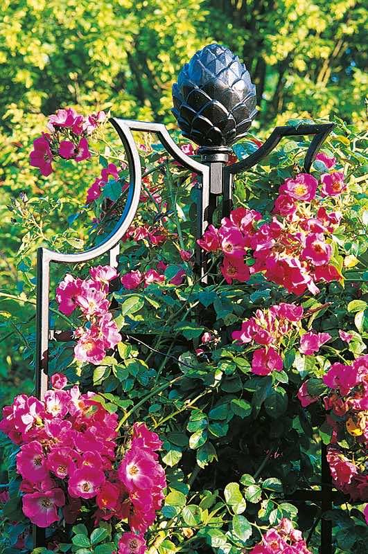 Steel Leaf Obelisk Trellis