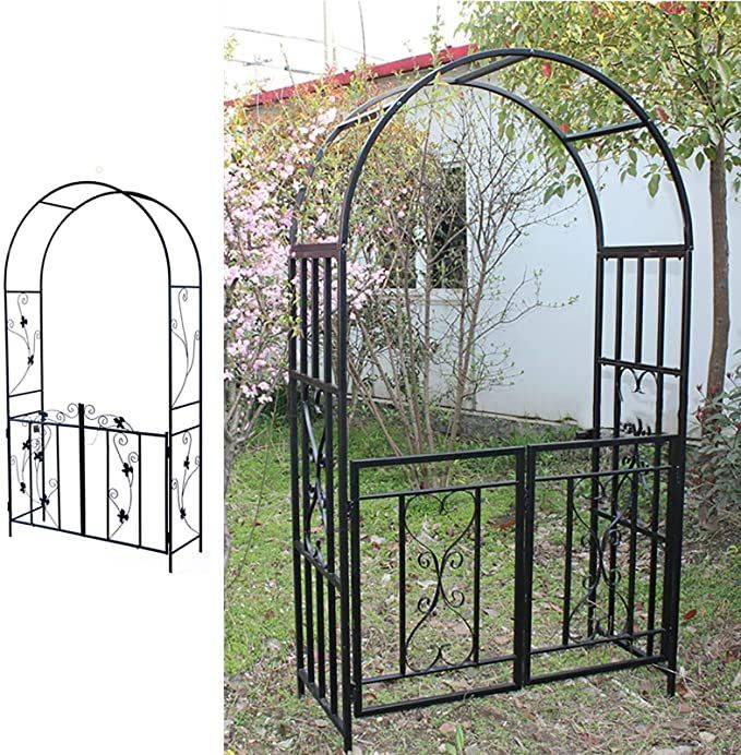 Rose Arch With Bench Metal Cm Garden Bench Espalier