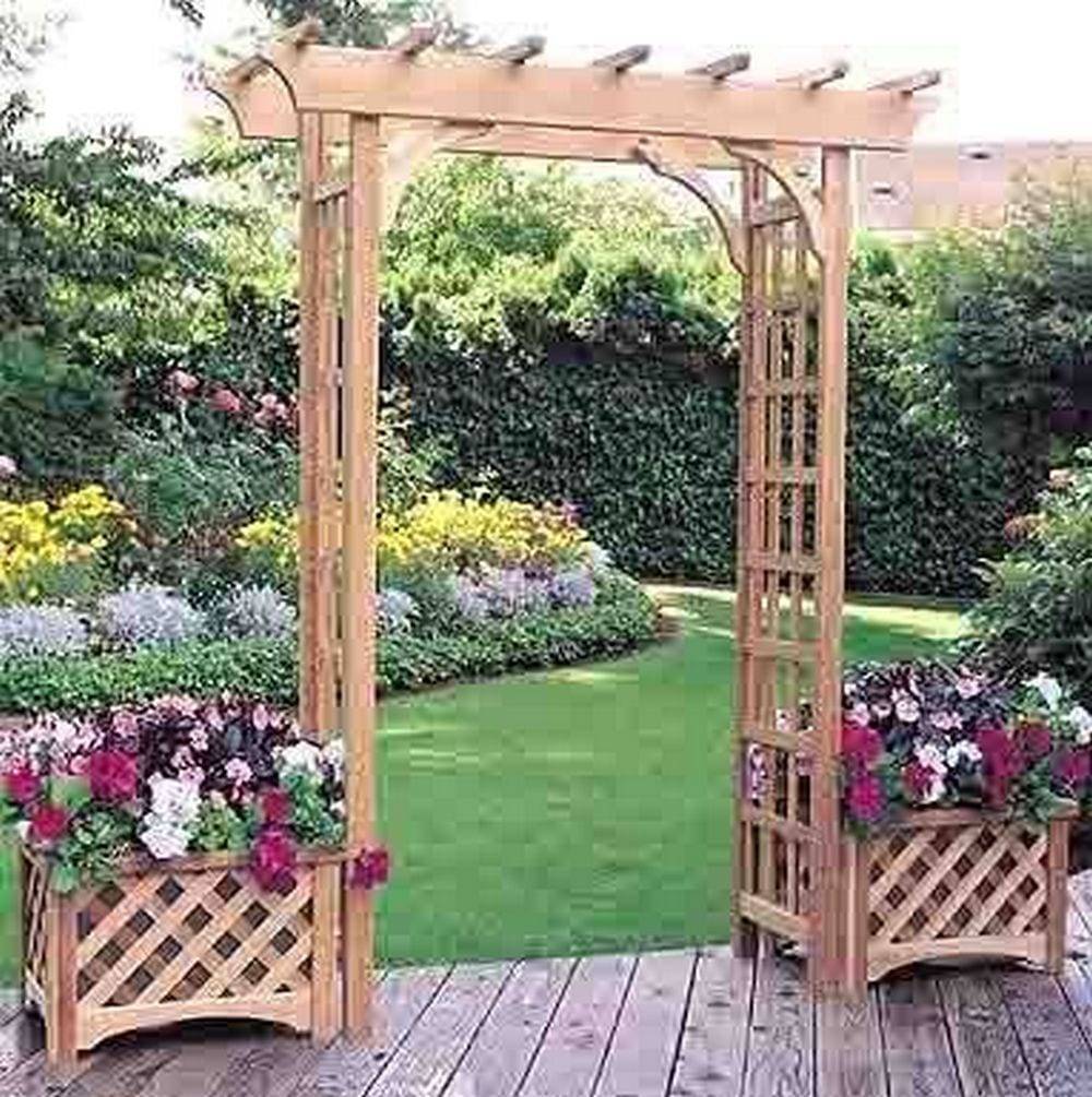 Outdoor Eucalyptus Configurable Privacy Screen Trellises