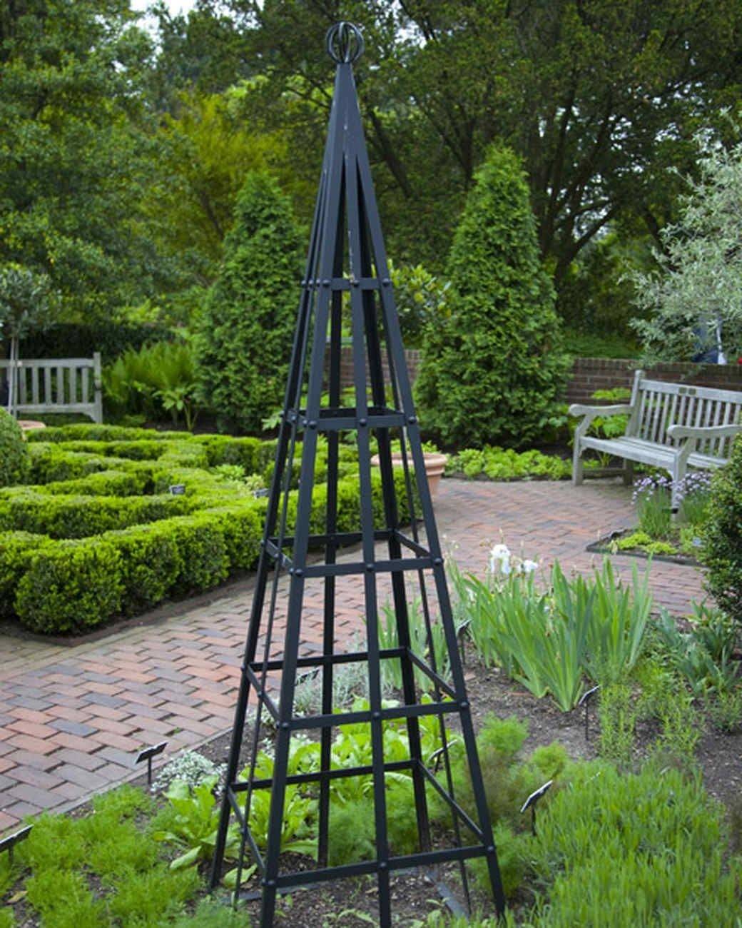Black Finish Wood Metal Modern Lattice Garden Trellis Outdoor