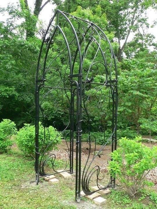 New Metal Sided Garden Patio Yard Arbor Gazebo Arch Trellis Hunter