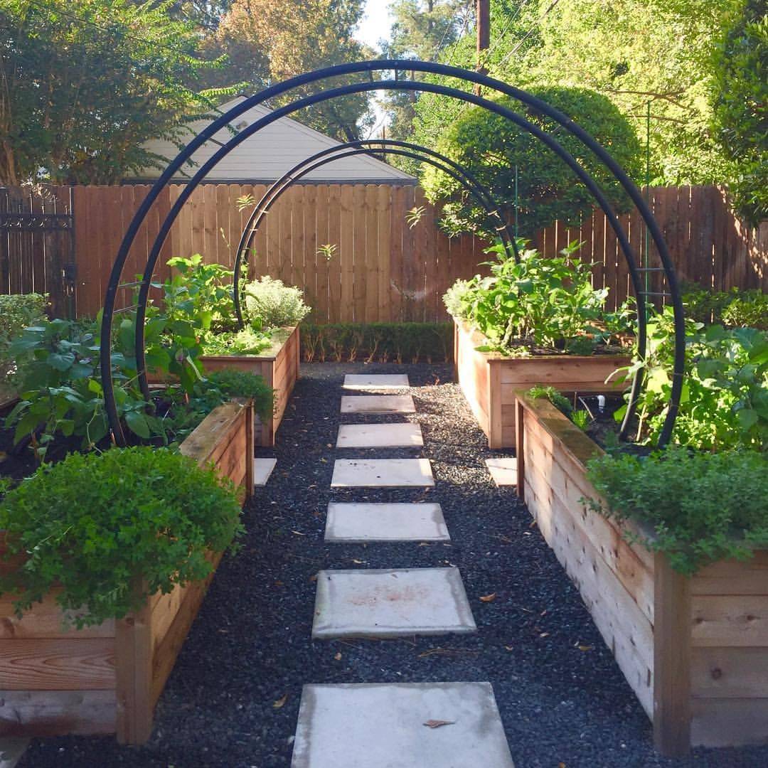 Raised Bed Garden Arch Trellis
