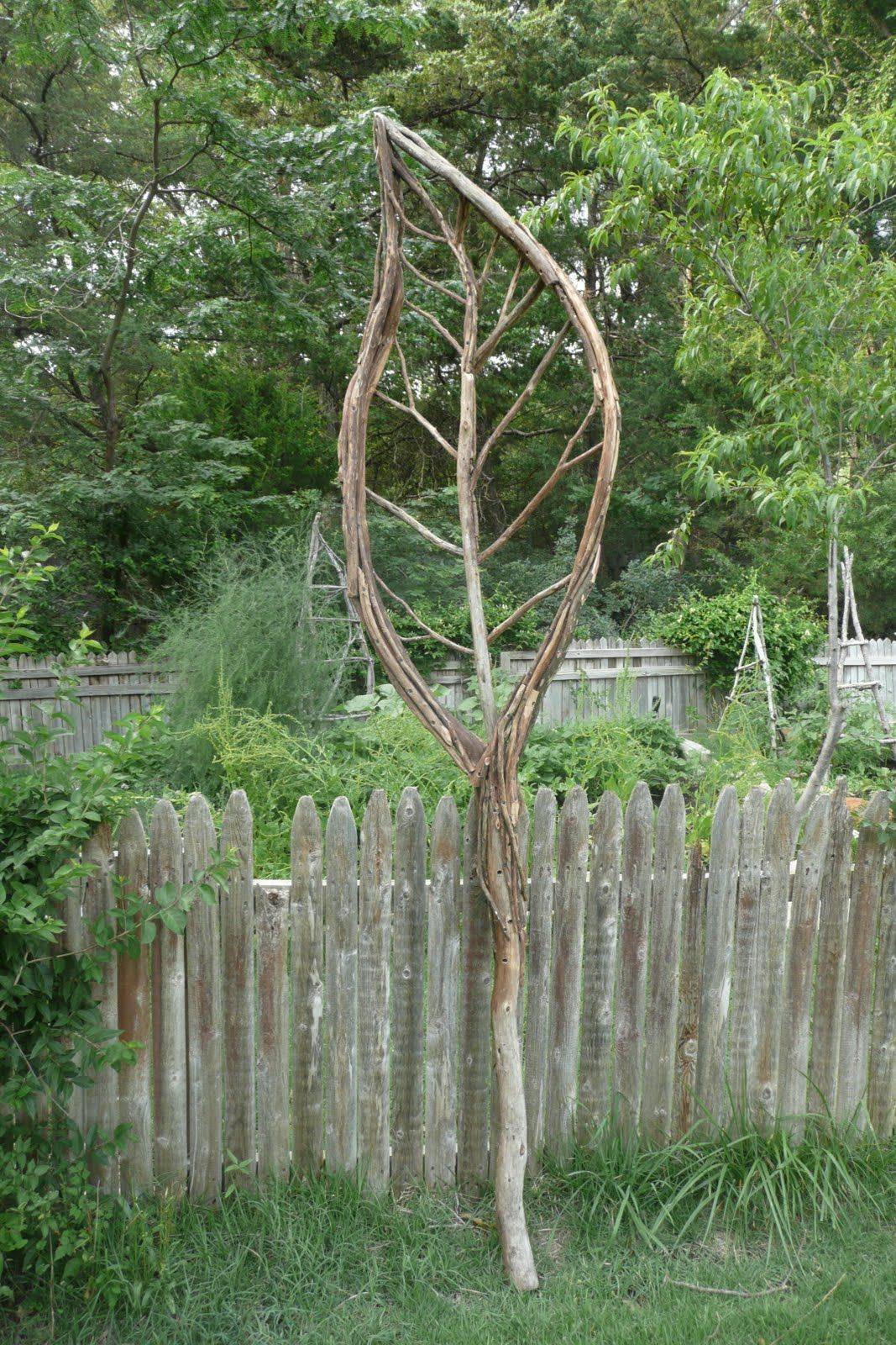 How To Build A Rustic Branch Twig Tuteur Diy Garden Projects Diy