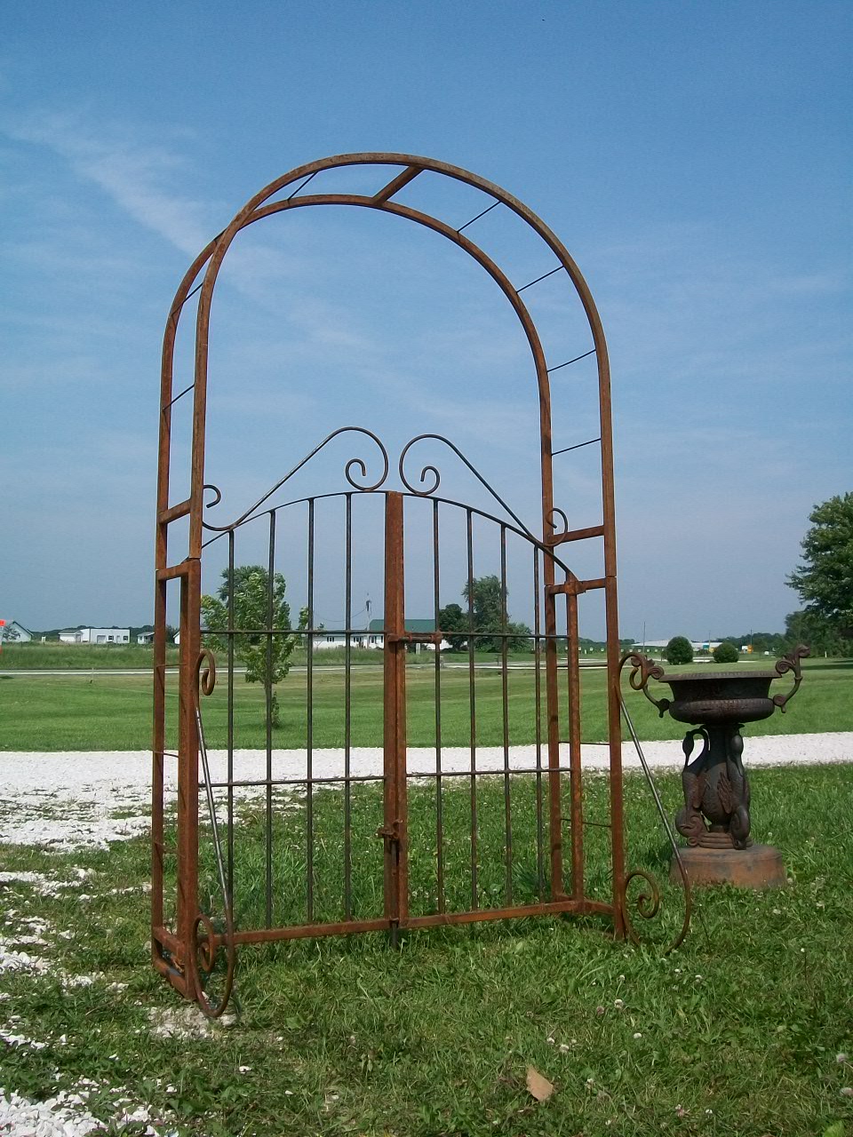 Iron Arbor Iron Arbor Wrought Iron Garden Arbor Trellis