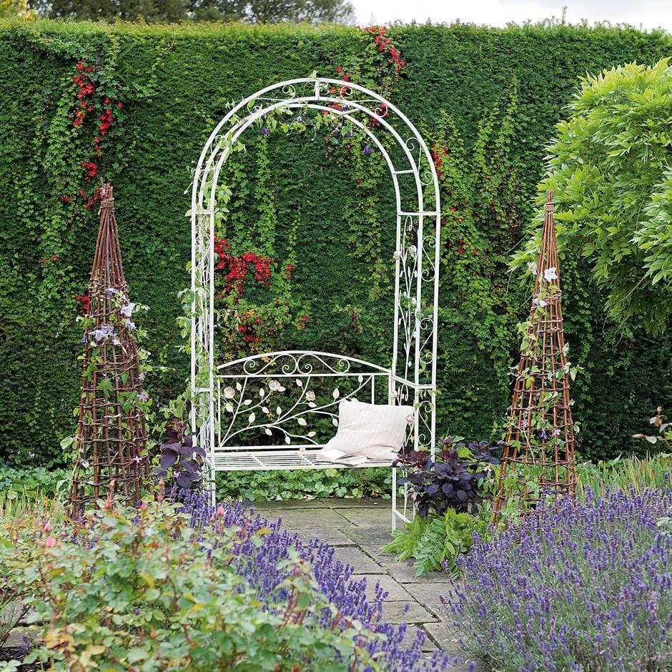 Rustic And Simple Arbor Ideas
