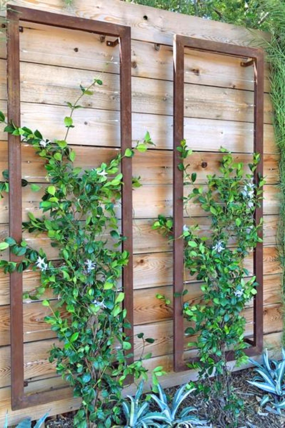 Antique Wrought Iron Trellis Garden Decor