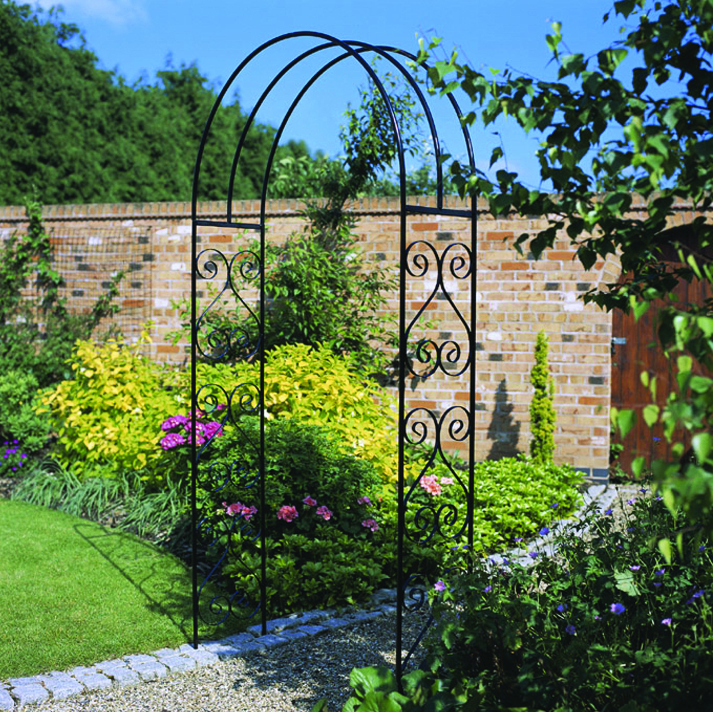 Metal Garden Arch Trellis Outdoor Decorations