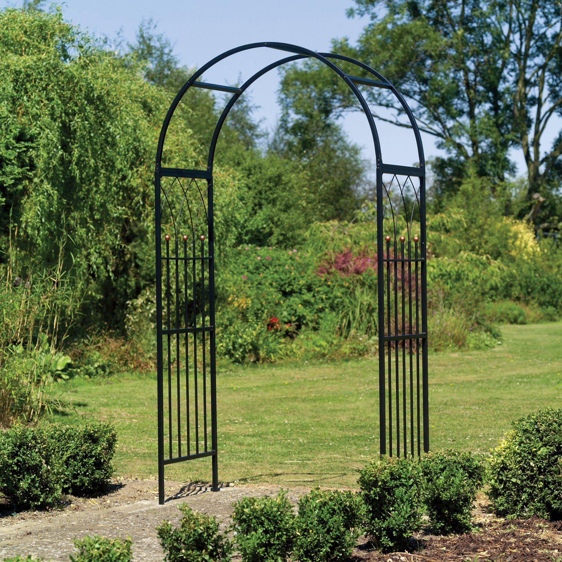 Garden Rose Arch Pergola Climbing Archway Trellis Roses Plants Metal