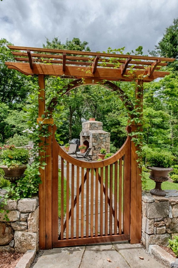 Front Garden Gate Wooden Fence Gate