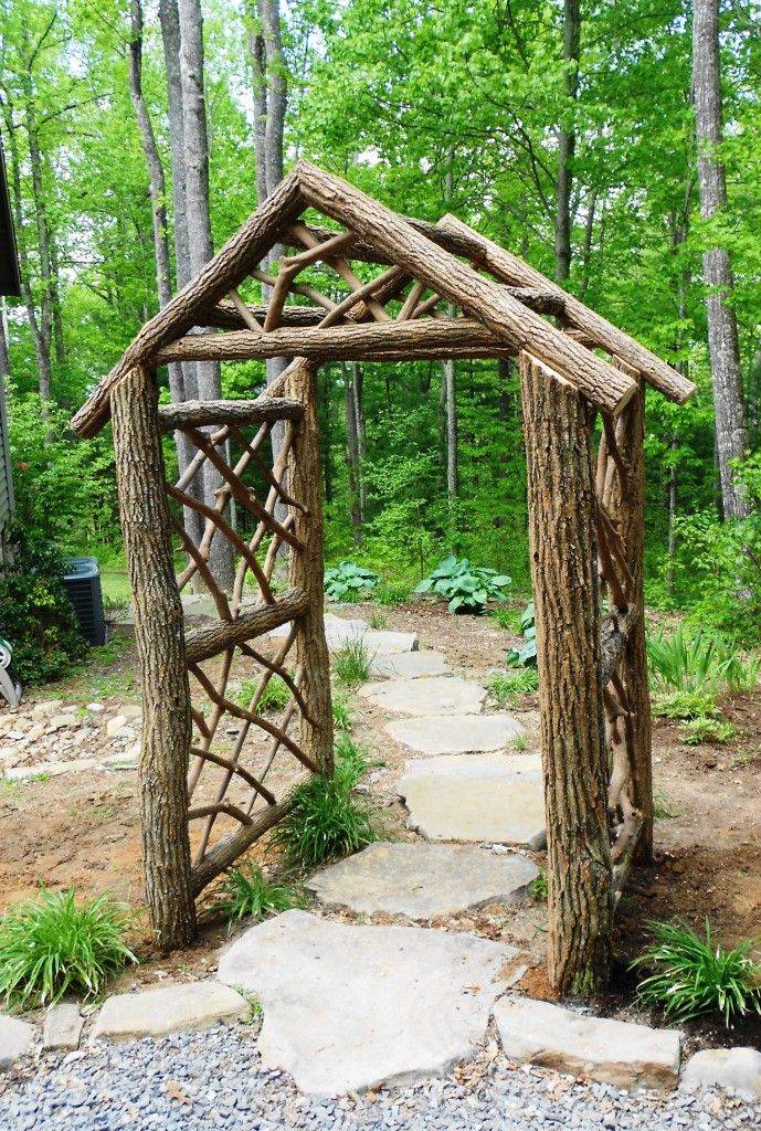 Garden Arbor Diy Rustic Decor Garden Arbor