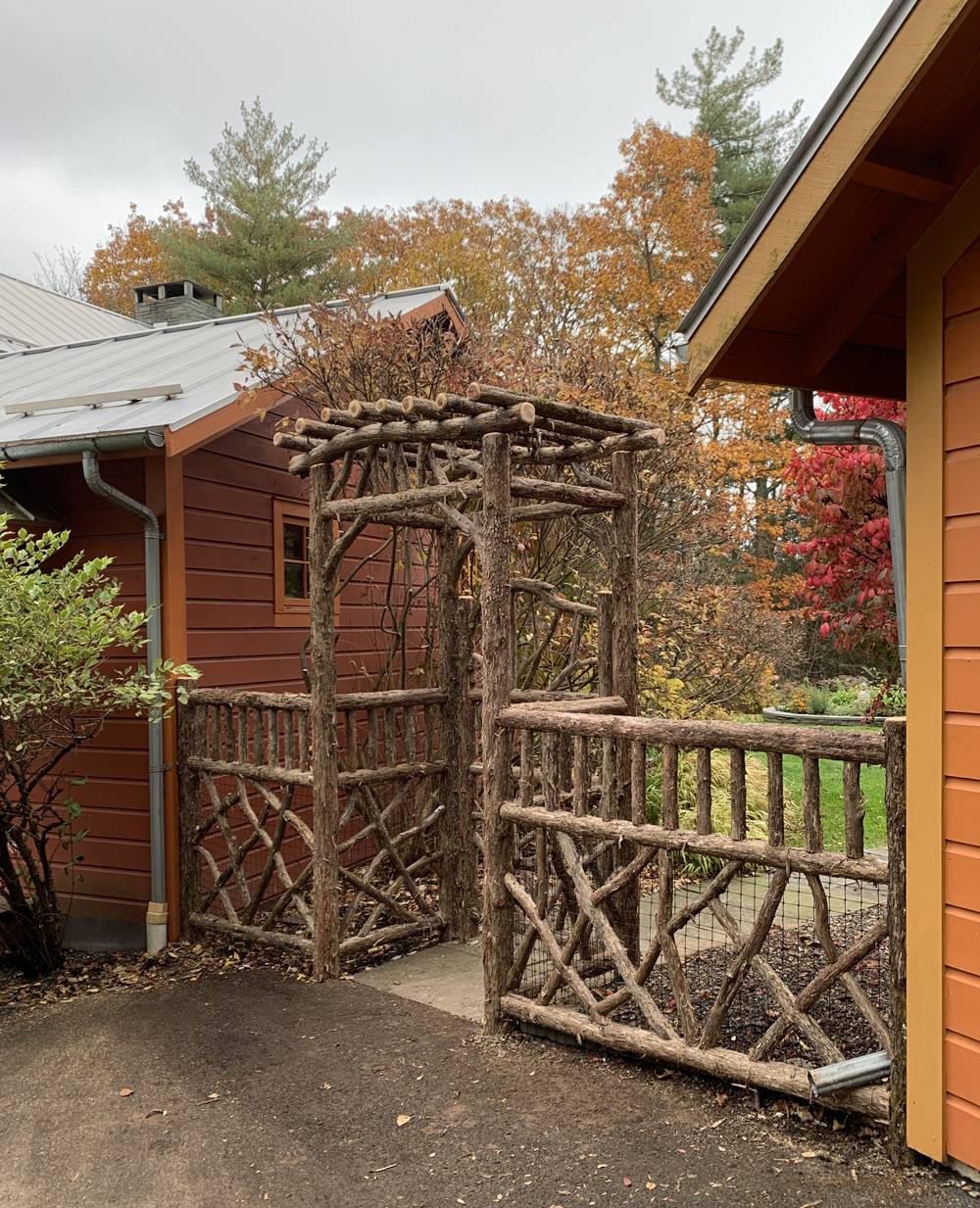 Outside Living Space Rustic Pergola