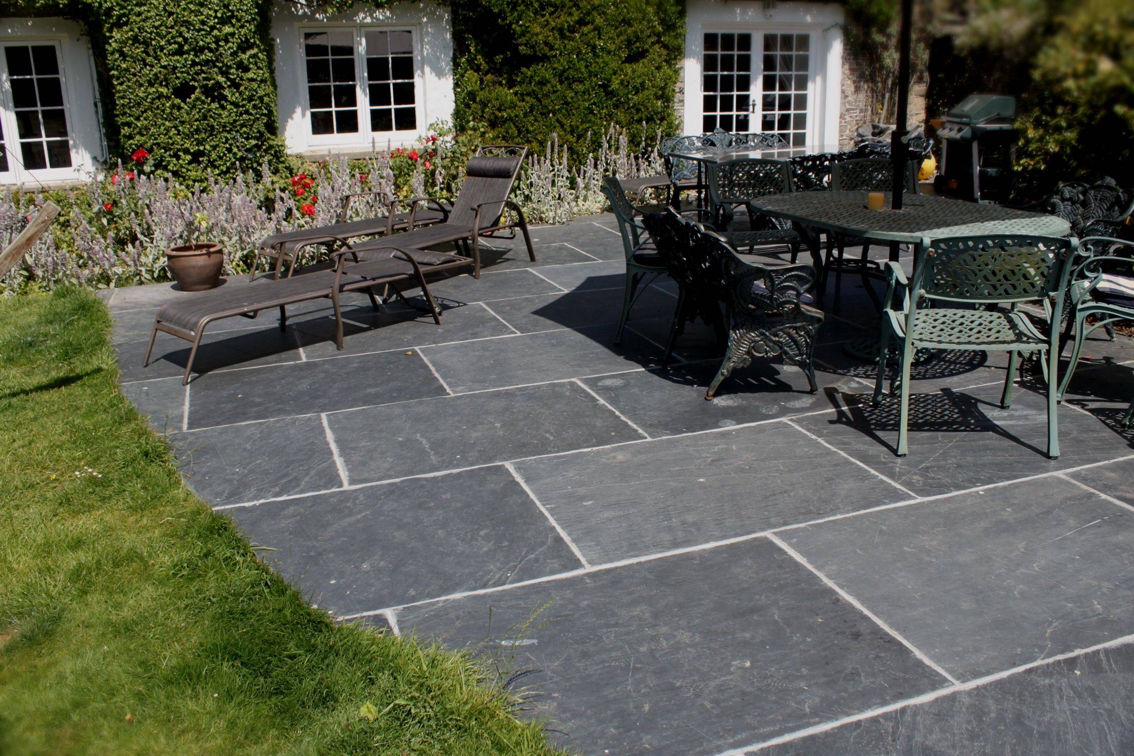 Vijaya Gold Natural Slate Patio Paving Bradstone Slate Patio Slate