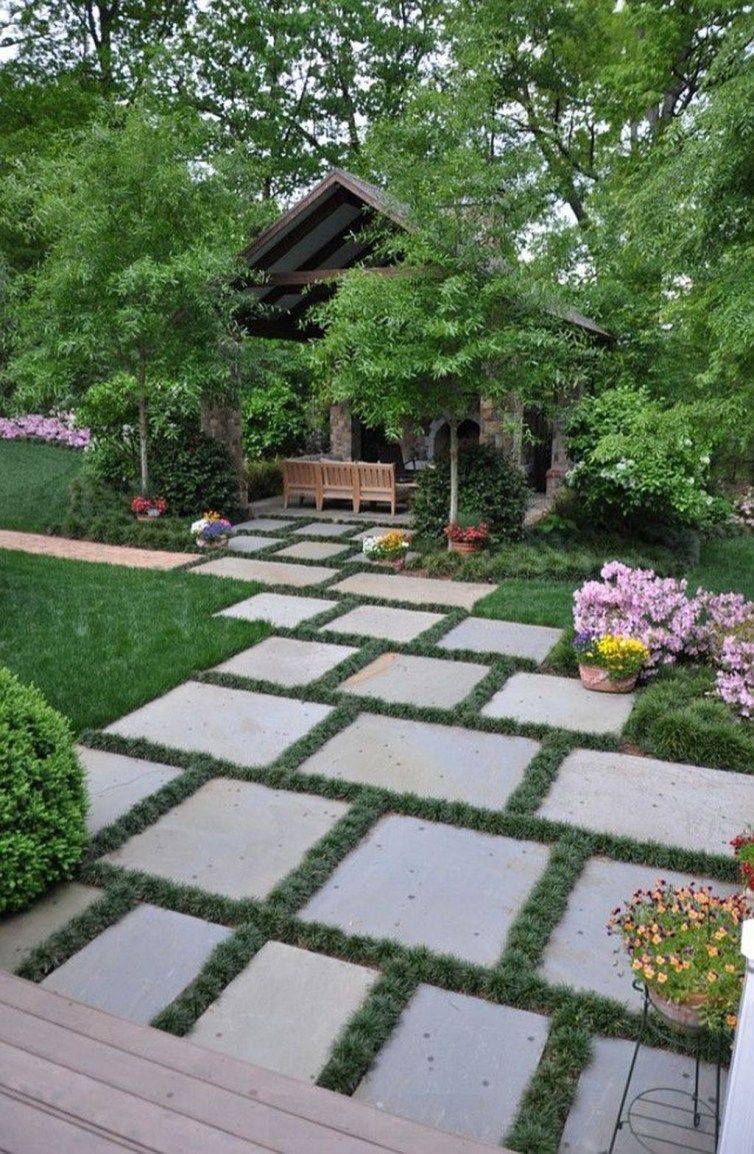 Diagonal Paving Budget Landscaping
