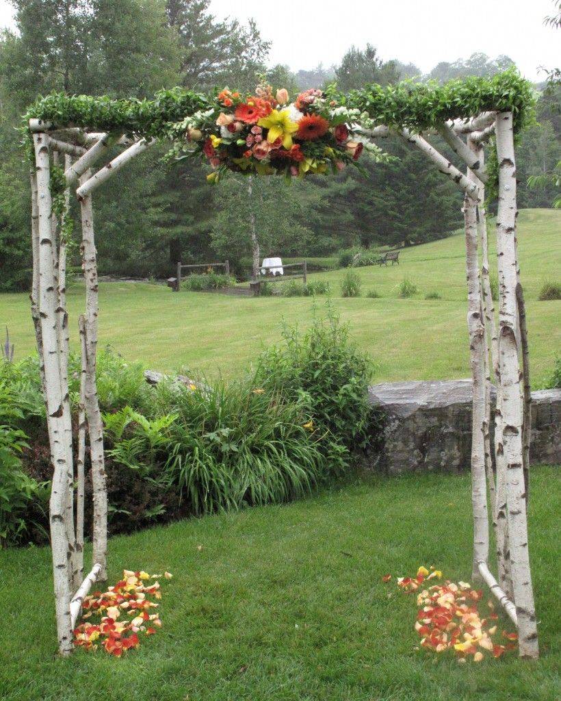 Rustic Twig Tower Medium White Flower Farm