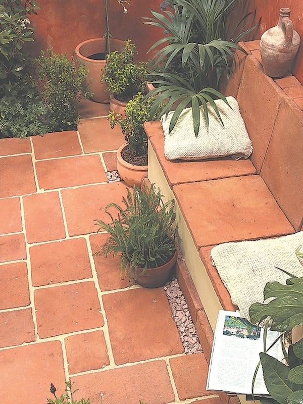 Garden Tiled Patio Backyard Tile Ideas