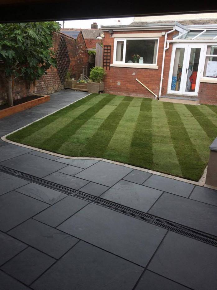 Front Slate Front Yard Garden Design