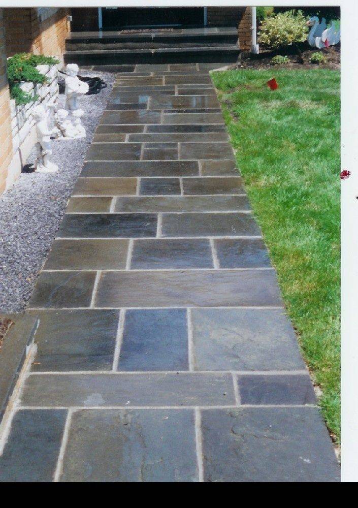 Nustone Black Slate Paving Slabs Garden Patio Slabs Natural Stone