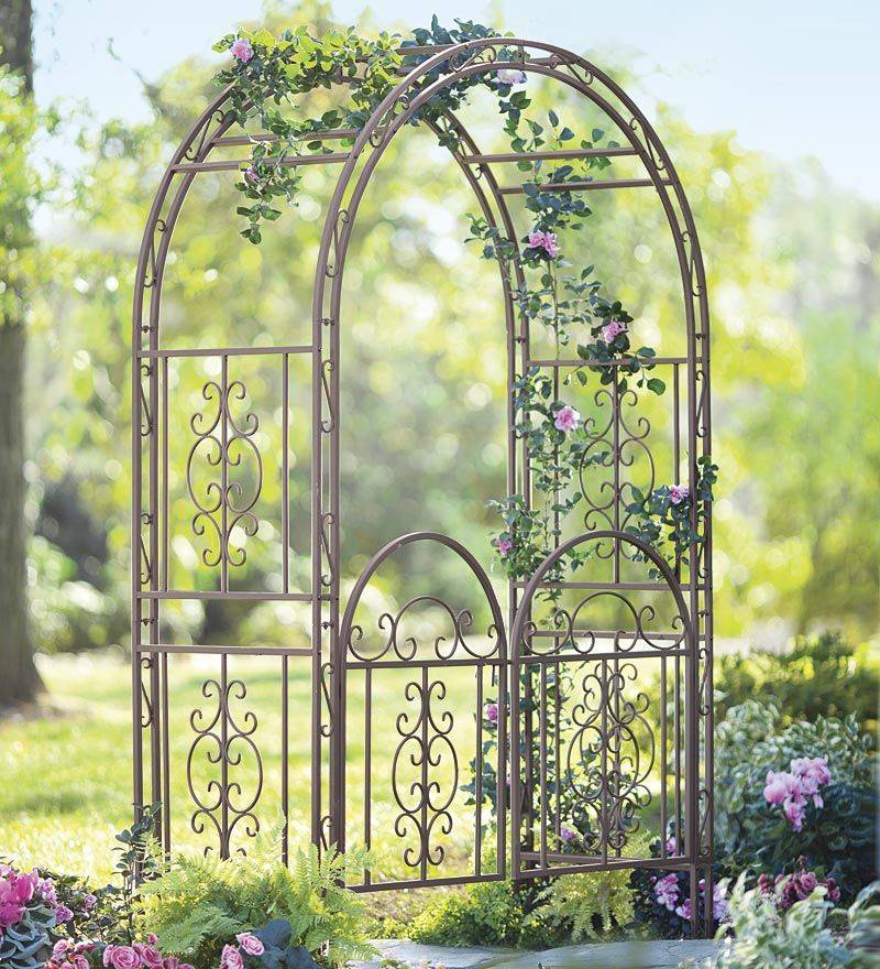 Iron Arbor Iron Arbor Wrought Iron Garden Arbor Trellis