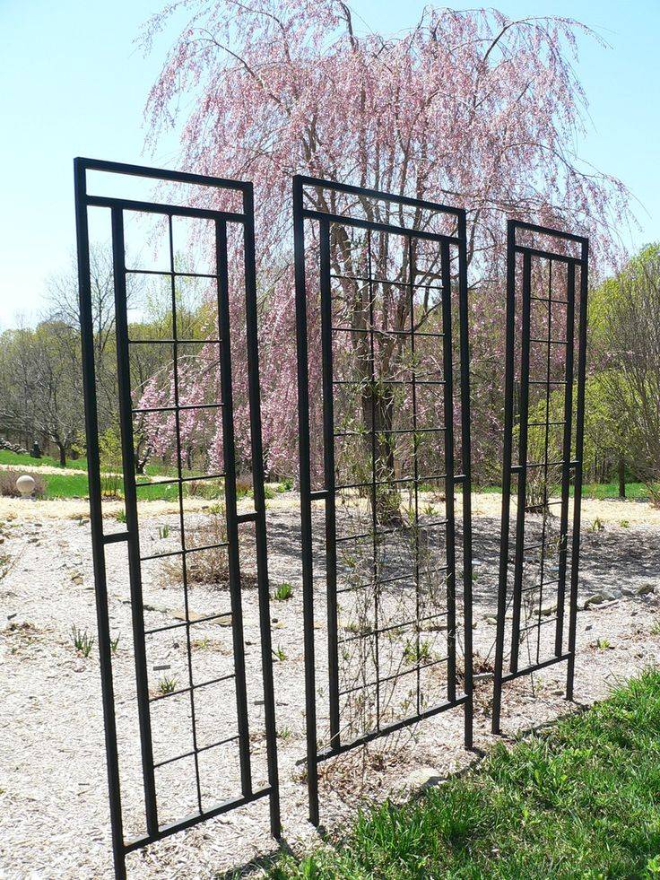 H Potter Large Garden Trellis Wrought Iron Garden Yard Art