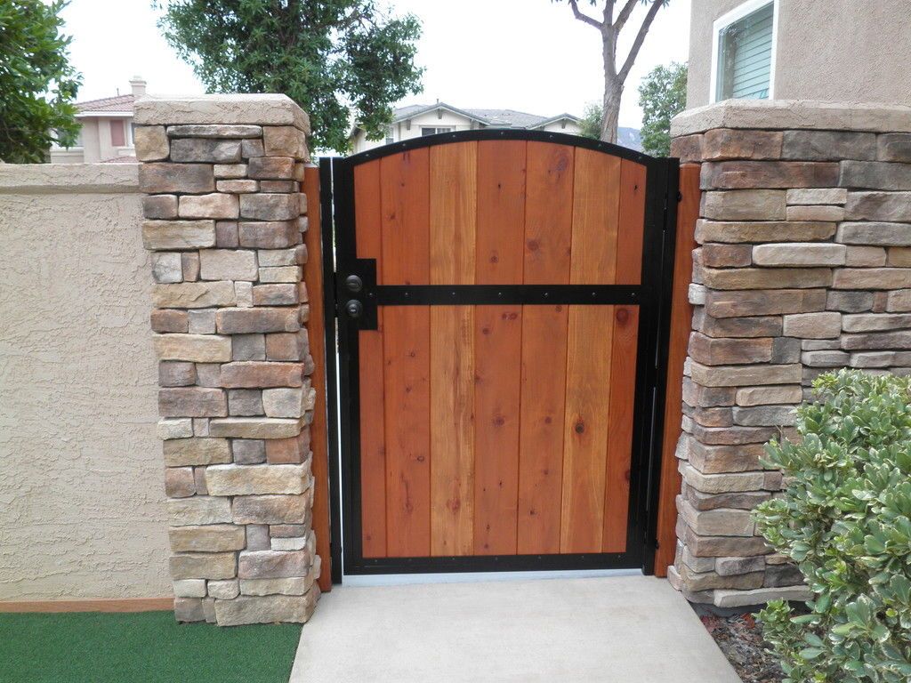 New Redwood Fence Gate