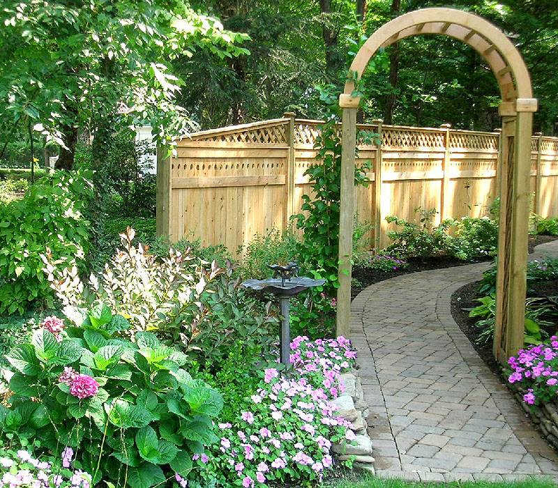 White Garden Fence