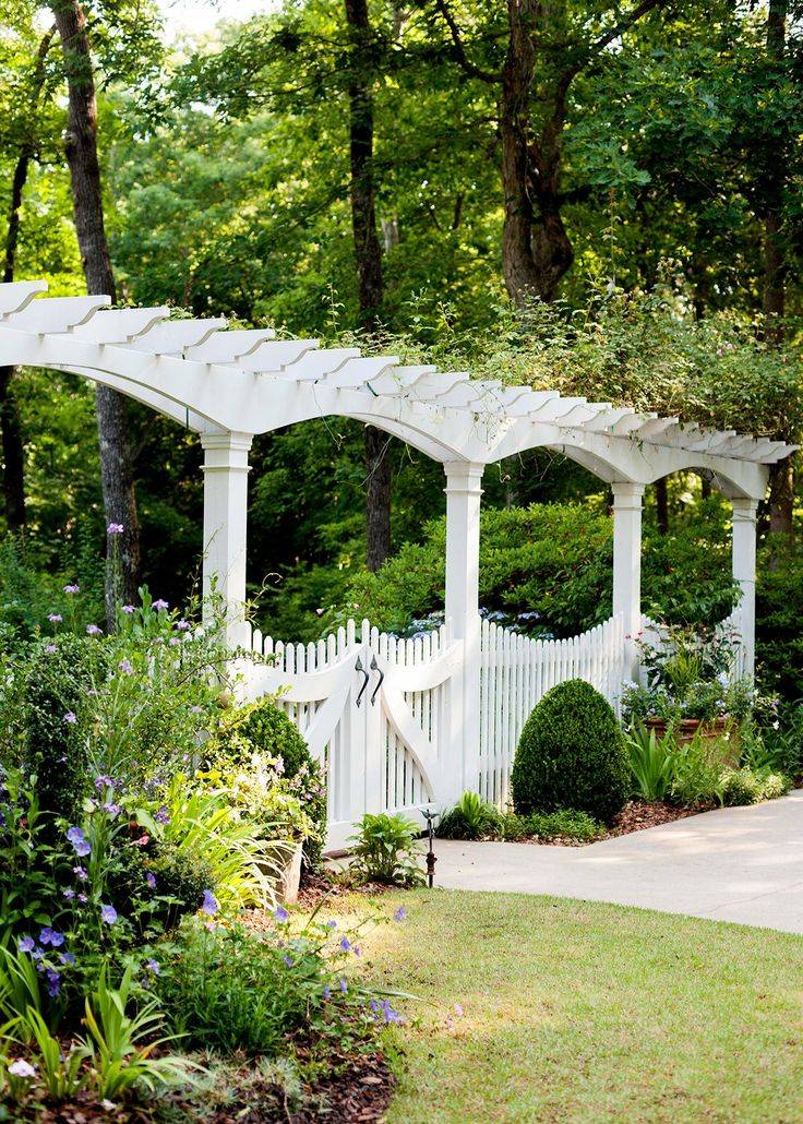 White Vinyl Arbor Outdoor Garden Yard Wedding Arch Decor Trellis