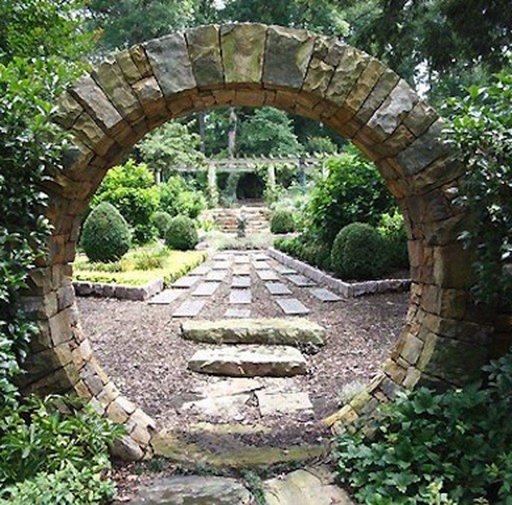 Garden Stone Arch Gate Garden Design