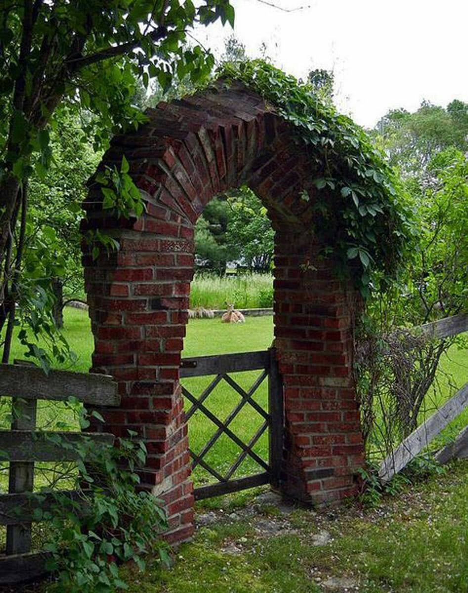 Stone Garden Entry Arch
