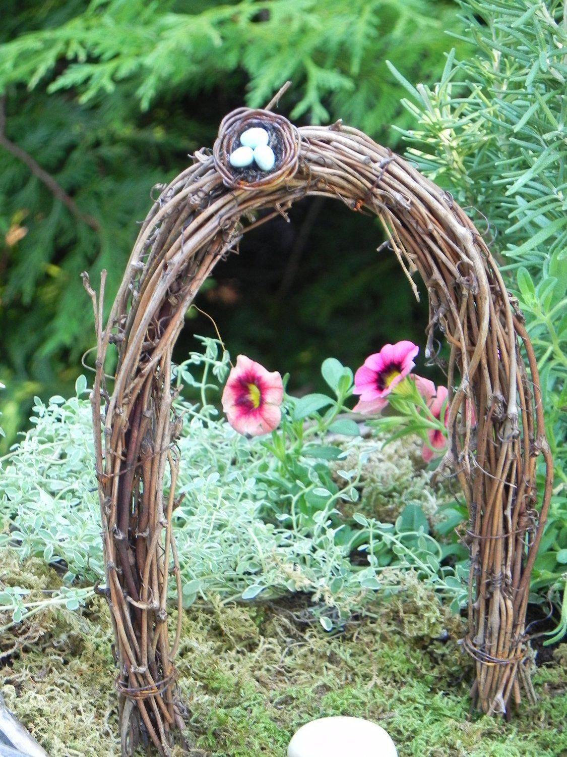 Miniature Fairy Garden Solar Stone Door Miniature Fairy Gardens