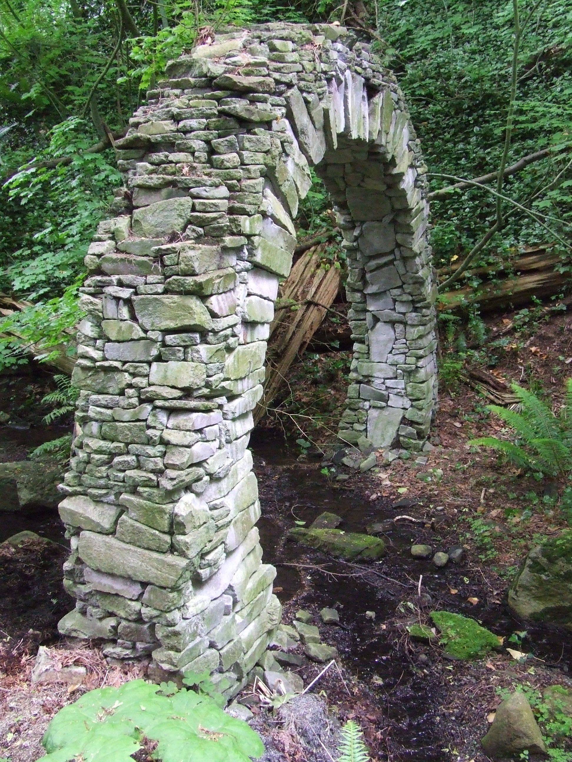 Garden Gate Dry Stone Wall Garden Entrance