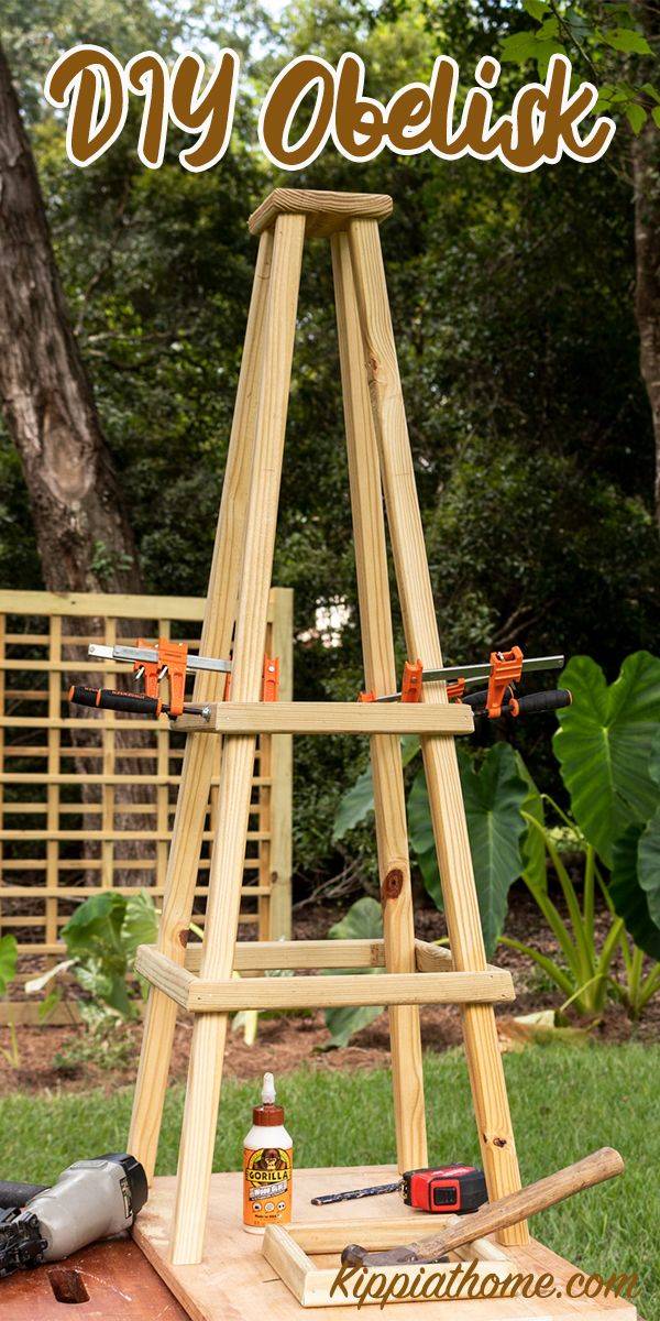 Diy Garden Obelisk Homestead