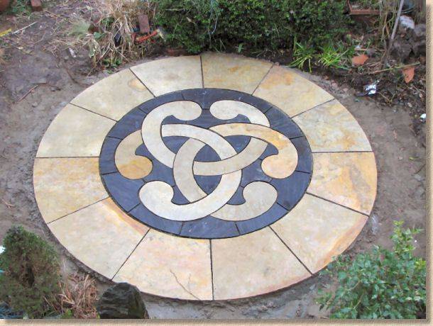 Swirl Celtic Stepping Stone Garden Ornament Other Designs