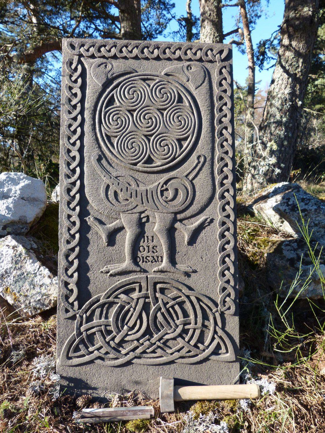 Celtic Cross Garden Stone