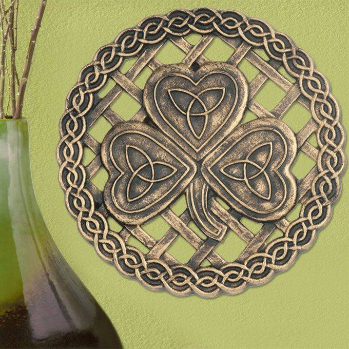 Garden Sculpture Shamrock Irish Gifts Celtic Knot Stone Etsy Stone