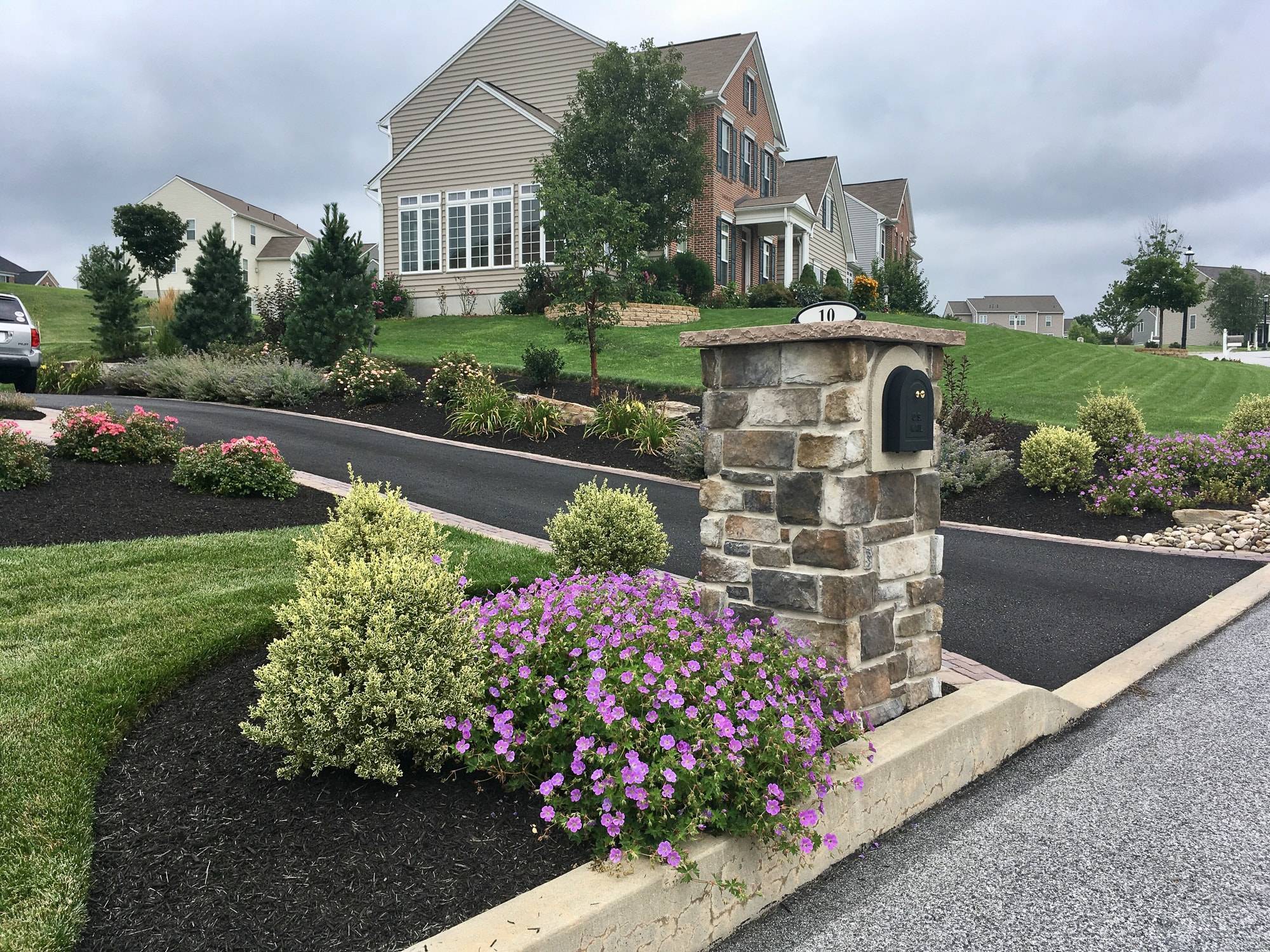Faux Panels Stone Porches