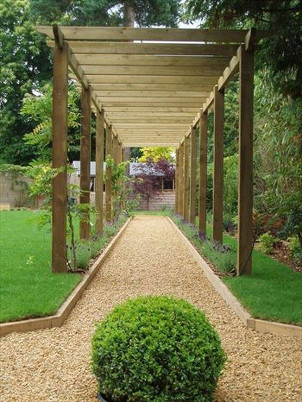 Sunnydaze Wooden Garden Arbor Walkway Wedding Arch Garden Accent