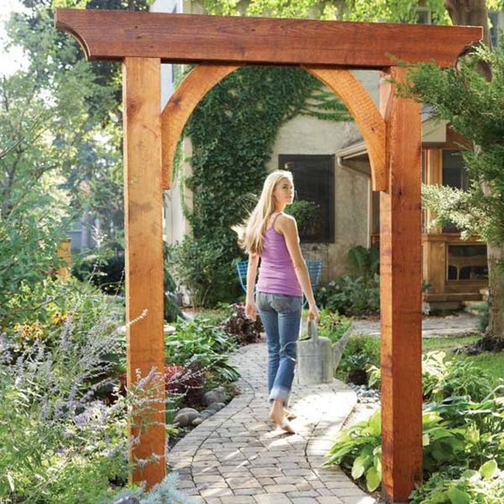 Garden Arch Trellis Kit Wood Arbor Plant Pergola Flowers Support