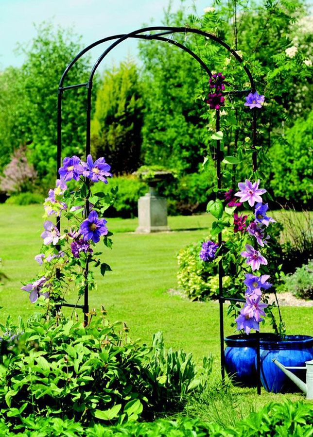 Jeweled Metal Arch Arbor