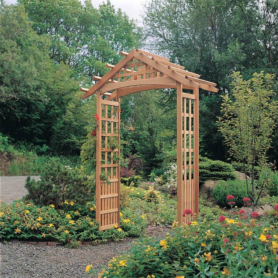 A Wooden Garden Arbor