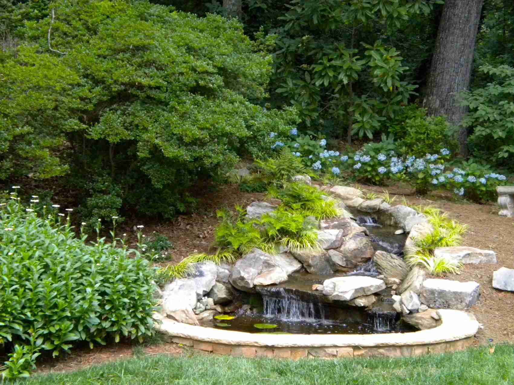 Small Waterfall Pond Landscaping