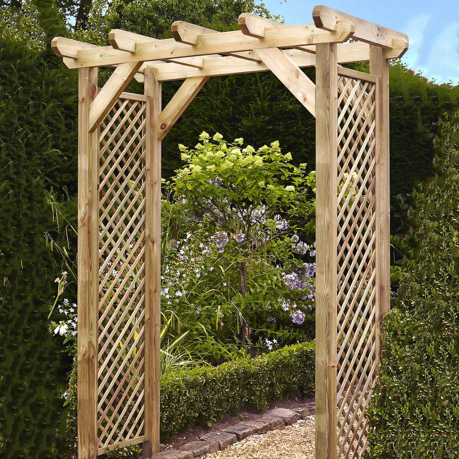 Roman Lattice Garden Arch Harrod Horticultural