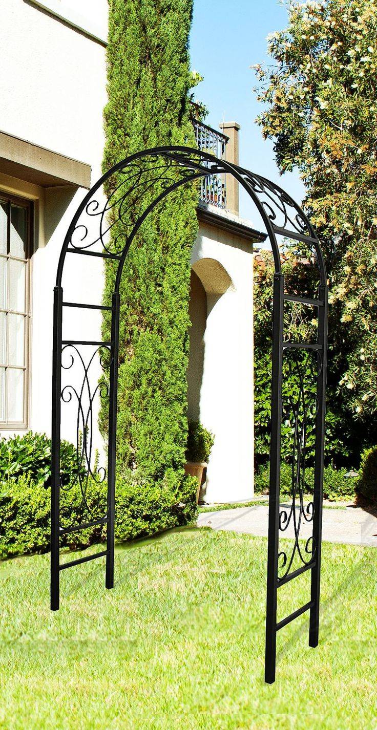 Garden Rose Arch Pergola Climbing Archway Trellis Roses Plants Metal
