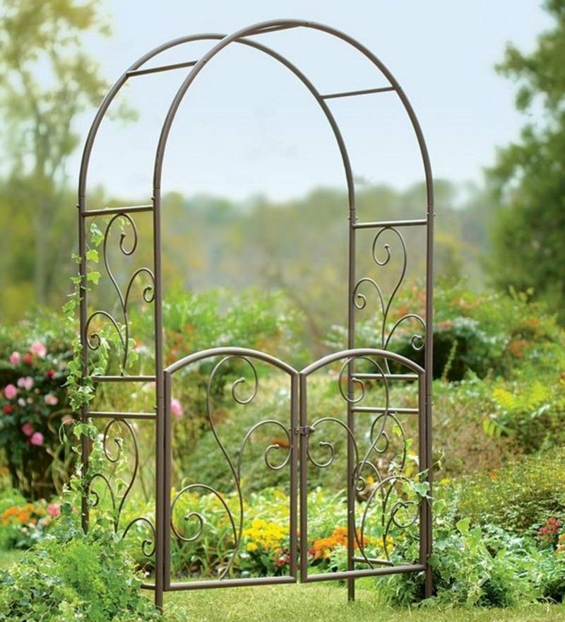 Wedding Arbor Ivy Trellis Rose Garden Arch Metal Ft Patio Deck