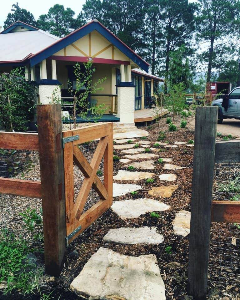 Veggie Garden Gate Timber Recycled Pallet Timber Gates