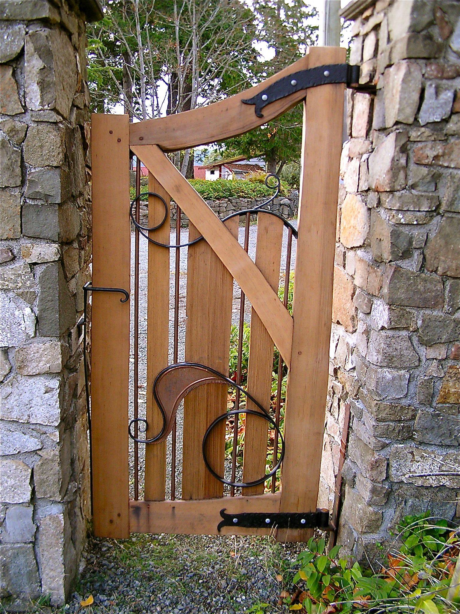 Wrought Iron Side Garden Gates