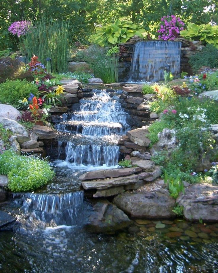 Awesome Backyard Pond And Water Feature Landscaping Design Ideas